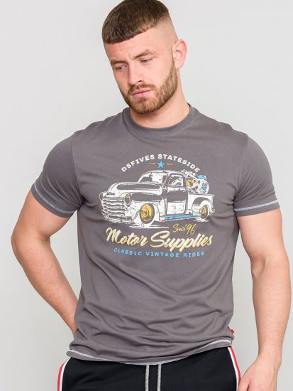 D555 BARMING Printed T-Shirt - T-shirts - T-shirts i store størrelser - 2XL-14XL
