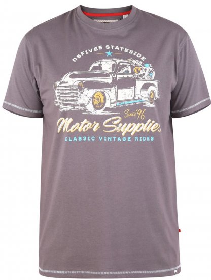 D555 BARMING Printed T-Shirt - T-shirts - T-shirts i store størrelser - 2XL-14XL