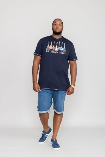 D555 PICKEMHAM Printed T-Shirt - T-shirts - T-shirts i store størrelser - 2XL-14XL