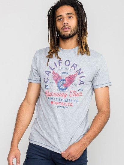 D555 BARTON Printed T-Shirt - T-shirts - T-shirts i store størrelser - 2XL-14XL