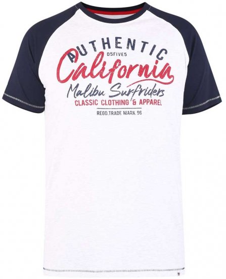 D555 SPARROW Printed T-Shirt - T-shirts - T-shirts i store størrelser - 2XL-14XL