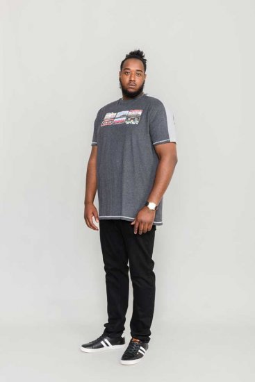 D555 SOHO American Number Plate T-Shirt - T-shirts - T-shirts i store størrelser - 2XL-14XL