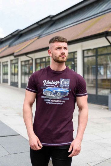 D555 BUCKHURST Vintage Cars T-Shirt - T-shirts - T-shirts i store størrelser - 2XL-14XL