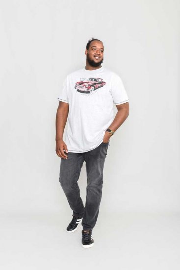 D555 LOUGHTON Old School Car T-Shirt - T-shirts - T-shirts i store størrelser - 2XL-14XL