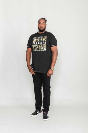 D555 BRICKET Camo Brooklyn T-Shirt - T-shirts - T-shirts i store størrelser - 2XL-14XL