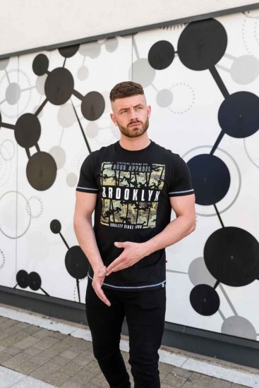 D555 BRICKET Camo Brooklyn T-Shirt - T-shirts - T-shirts i store størrelser - 2XL-14XL