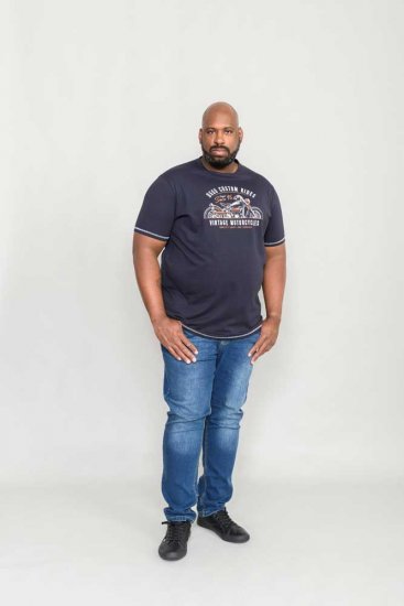 D555 CHESHUNT Vintage Motorcycle T-Shirt - T-shirts - T-shirts i store størrelser - 2XL-14XL