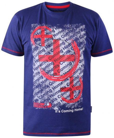 D555 GOAL Coming Home Football T-Shirt - T-shirts - T-shirts i store størrelser - 2XL-14XL