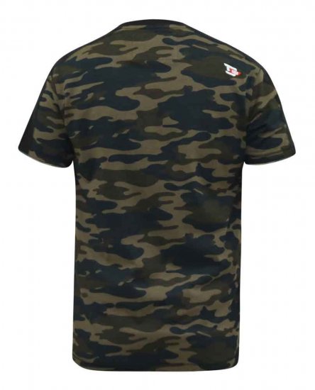 D555 Sullivan Ao Camo T-Shirt With Chest Print - T-shirts - T-shirts i store størrelser - 2XL-14XL