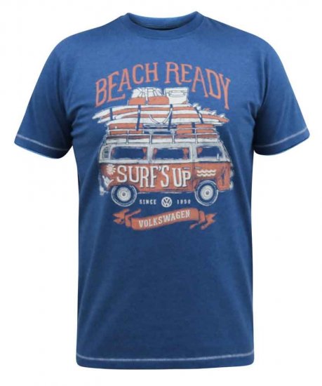 D555 Tavistock Official VW Surf'S Up Printed T-Shirt - T-shirts - T-shirts i store størrelser - 2XL-14XL