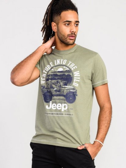 D555 Hibbert Official Jeep Printed T-Shirt - T-shirts - T-shirts i store størrelser - 2XL-14XL
