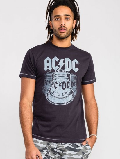 D555 Highway Official AC/DC Hells Bells Printed T- Shirt - T-shirts - T-shirts i store størrelser - 2XL-14XL