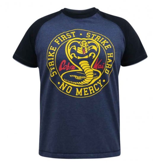 D555 Steeple Official Cobra Kai Printed T-Shirt - T-shirts - T-shirts i store størrelser - 2XL-14XL