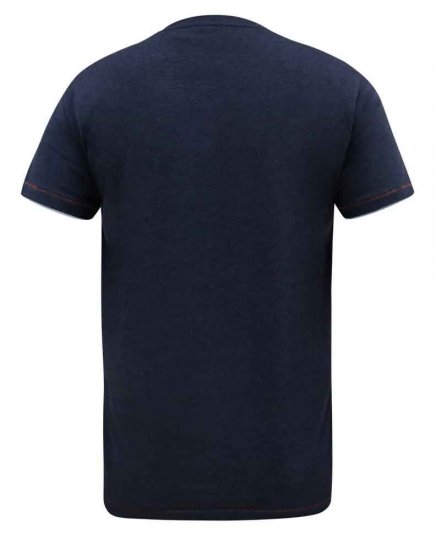 D555 Scampton Official Superman Printed T-Shirt Navy - T-shirts - T-shirts i store størrelser - 2XL-14XL