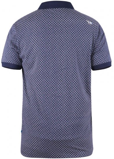 D555 AXFORD Print Polo Shirt - Polotrøjer - Polotrøjer 2XL-8XL
