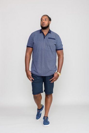 D555 AXFORD Print Polo Shirt - Polotrøjer - Polotrøjer 2XL-8XL