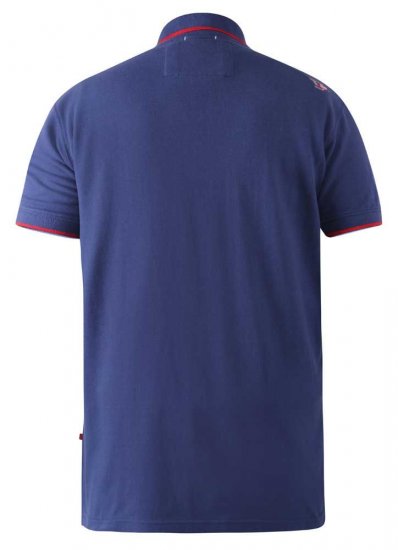 D555 Canning Chest Embroidery Polo Shirt Denim - Polotrøjer - Polotrøjer 2XL-8XL