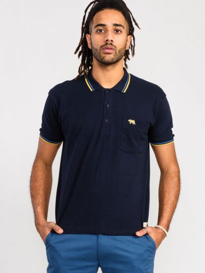 D555 Hamford Pique Polo Shirt Navy - Polotrøjer - Polotrøjer 2XL-8XL