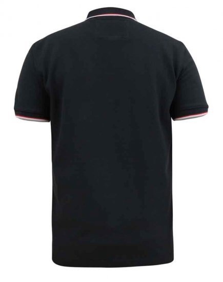 D555 Kirby Birdseye Pique Polo Black - Polotrøjer - Polotrøjer 2XL-8XL