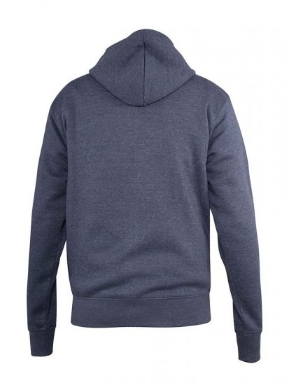 D555 Orchid Chest Printed Zip Through Hoody Denim Blue - Trøjer og hættetrøjer - Trøjer og Hættetrøjer i store størrelser - 2XL-14XL