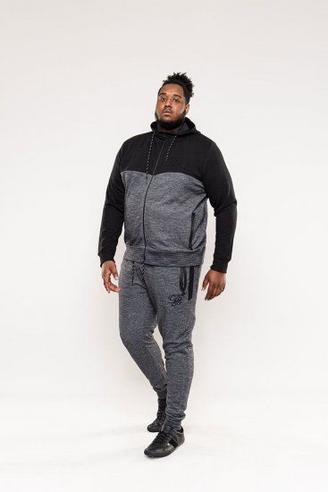 D555 Finnley Couture Hoody With Chest Embroidery Black - Trøjer og hættetrøjer - Trøjer og Hættetrøjer i store størrelser - 2XL-14XL