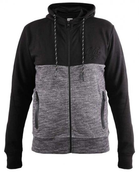 D555 Finnley Couture Hoody With Chest Embroidery Black - Trøjer og hættetrøjer - Trøjer og Hættetrøjer i store størrelser - 2XL-14XL