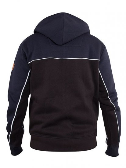 D555 Vincent Full Zip Hoody With Chest And Sleeve Piping Detail - Trøjer og hættetrøjer - Trøjer og Hættetrøjer i store størrelser - 2XL-14XL
