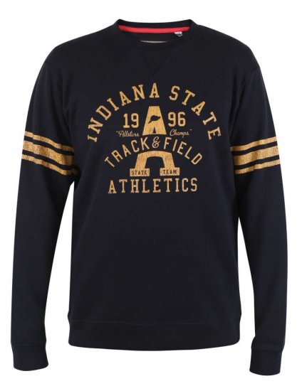 D555 Charlestown Navy Sweatshirt - Trøjer og hættetrøjer - Trøjer og Hættetrøjer i store størrelser - 2XL-14XL