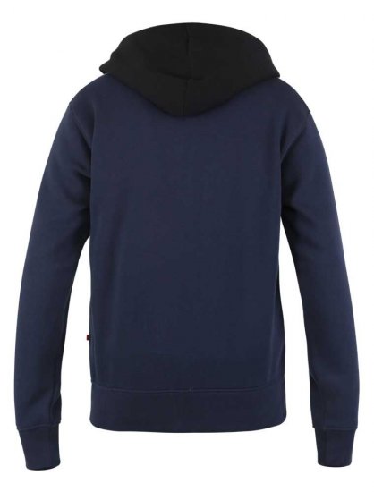 D555 Silverton Contrast Panneled Hoodie Navy - Trøjer og hættetrøjer - Trøjer og Hættetrøjer i store størrelser - 2XL-14XL