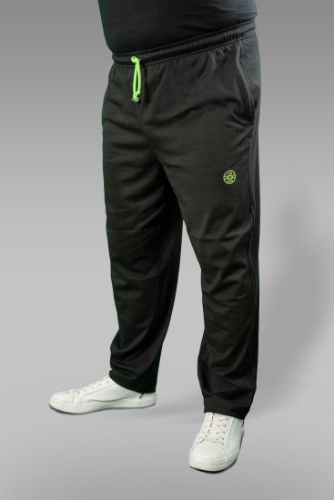 20 Nodi Long Leg Sports Pants in Combed Cotton Jersey Black - Joggingbukser og shorts - Sweatpants og Sweatshorts 2XL-12XL