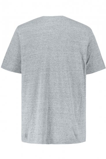 JP1880 702415 T-shirt med V-hals Gråmeleret - T-shirts - T-shirts i store størrelser - 2XL-14XL