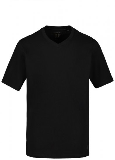 JP1880 702415 T-shirt med V-hals Sort - T-shirts - T-shirts i store størrelser - 2XL-14XL