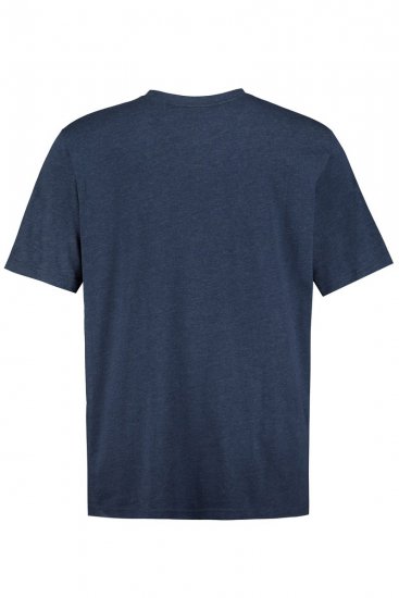 JP1880 702415 T-shirt med V-hals Mellemblå meleret - T-shirts - T-shirts i store størrelser - 2XL-14XL