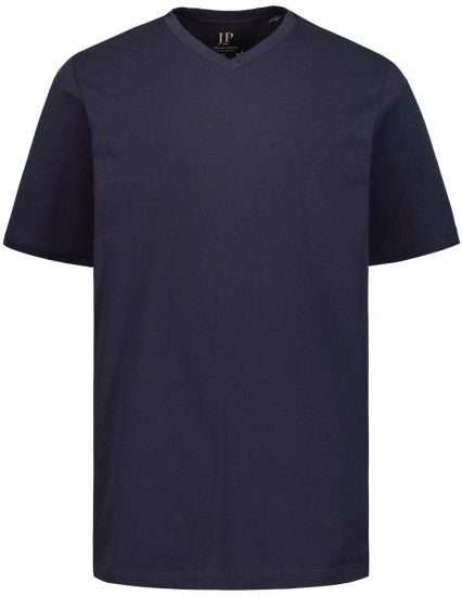 JP1880 702415 T-shirt med V-hals Mørkeblå - T-shirts - T-shirts i store størrelser - 2XL-14XL