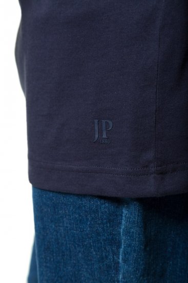 JP1880 702415 T-shirt med V-hals Mørkeblå - T-shirts - T-shirts i store størrelser - 2XL-14XL