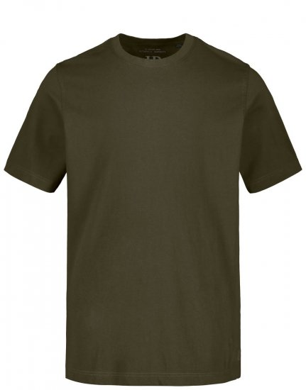 JP1880 702558 T-shirt med rund hals Mørk oliven - T-shirts - T-shirts i store størrelser - 2XL-14XL