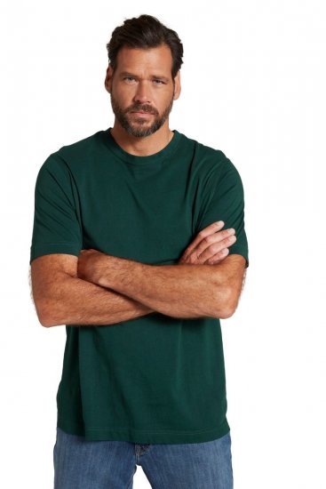 JP1880 702558 T-shirt med rund hals Mørkegrøn - T-shirts - T-shirts i store størrelser - 2XL-14XL