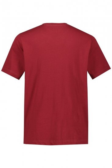 JP1880 702558 T-shirt med rund hals Mørkerød - T-shirts - T-shirts i store størrelser - 2XL-14XL