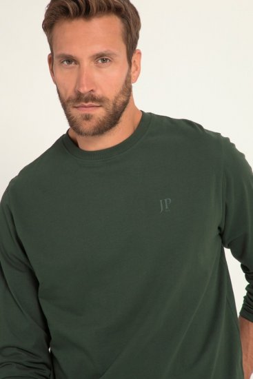 JP1880 Long Sleeve OEKO-TEX T-shirt Green - T-shirts - T-shirts i store størrelser - 2XL-14XL