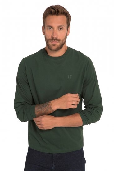 JP1880 Long Sleeve OEKO-TEX T-shirt Green - T-shirts - T-shirts i store størrelser - 2XL-14XL