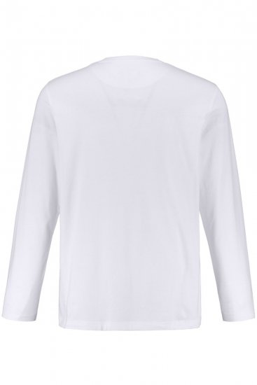 JP1880 702559 Langærmet T-shirt Hvid - T-shirts - T-shirts i store størrelser - 2XL-14XL