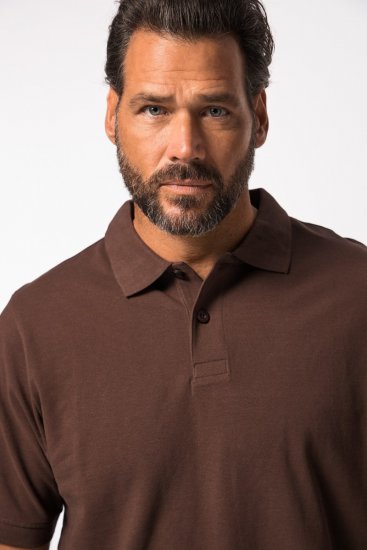 JP1880 702560 Poloshirt Mahognibrun - Polotrøjer - Polotrøjer 2XL-8XL