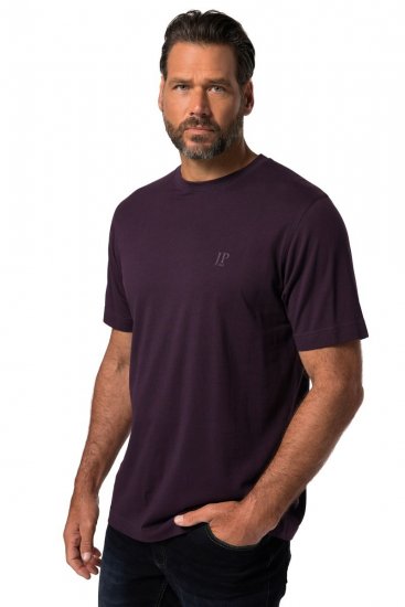 JP1880 702637 T-shirt med rund hals 2-pak Mørklilla/Sort - T-shirts - T-shirts i store størrelser - 2XL-14XL