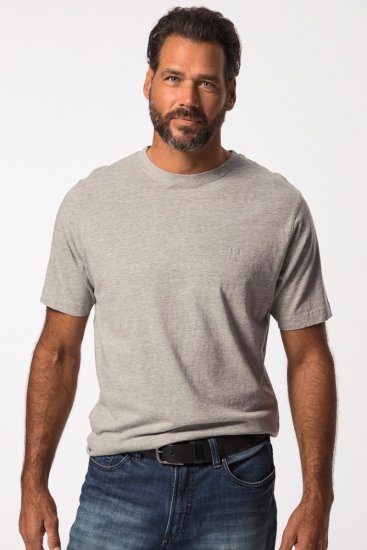 JP1880 702637 T-shirt med rund hals 2-pak Gråmeleret - T-shirts - T-shirts i store størrelser - 2XL-14XL