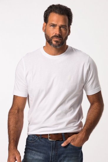 JP1880 702637 T-shirt med rund hals 2-pak Hvid - T-shirts - T-shirts i store størrelser - 2XL-14XL