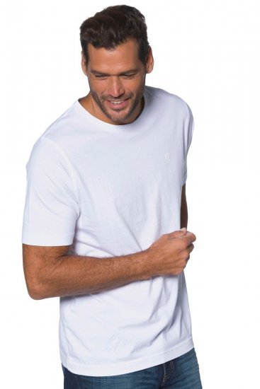 JP1880 702637 T-shirt med rund hals 2-pak Hvid - T-shirts - T-shirts i store størrelser - 2XL-14XL
