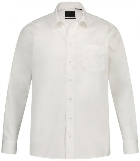 JP1880 703633 Langærmet Business-skjorte Hvid - Skjorter - Skjorter til store mænd 2XL- 8XL