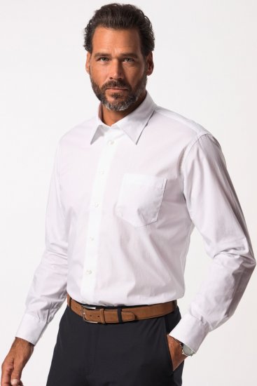 JP1880 703633 Langærmet Business-skjorte Hvid - Skjorter - Skjorter til store mænd 2XL- 8XL