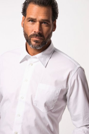 JP1880 703633 Langærmet Business-skjorte Hvid - Skjorter - Skjorter til store mænd 2XL- 8XL