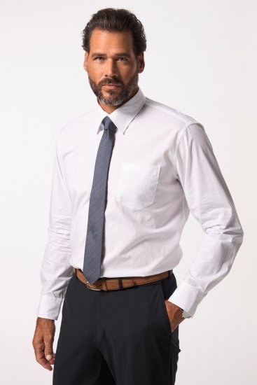 JP1880 703633 Langærmet Business-skjorte Hvid - Skjorter - Skjorter til store mænd 2XL- 8XL